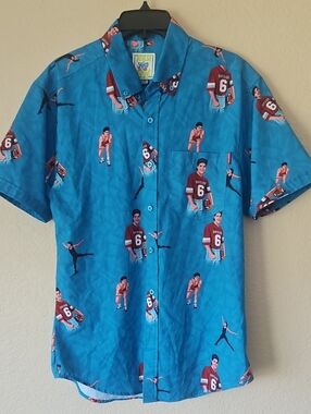 RSVLTS Saved By The Bell AC Slater Short-Sleeve Button-Up Shirt Medium